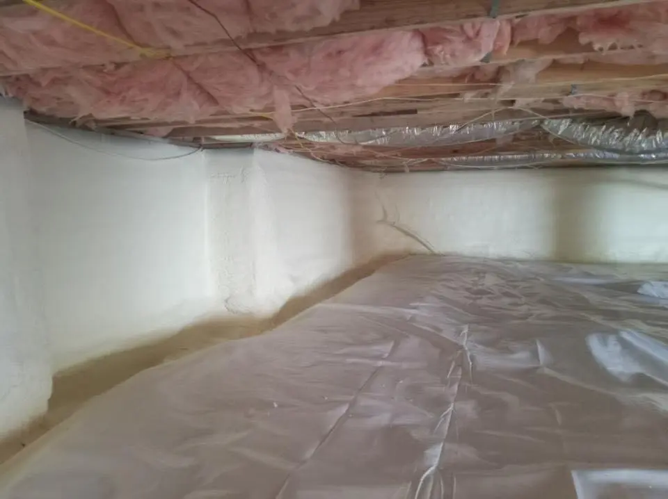 Crawl space encapsulation with closed-cell spray foam for Attic Insulation in Kodiak